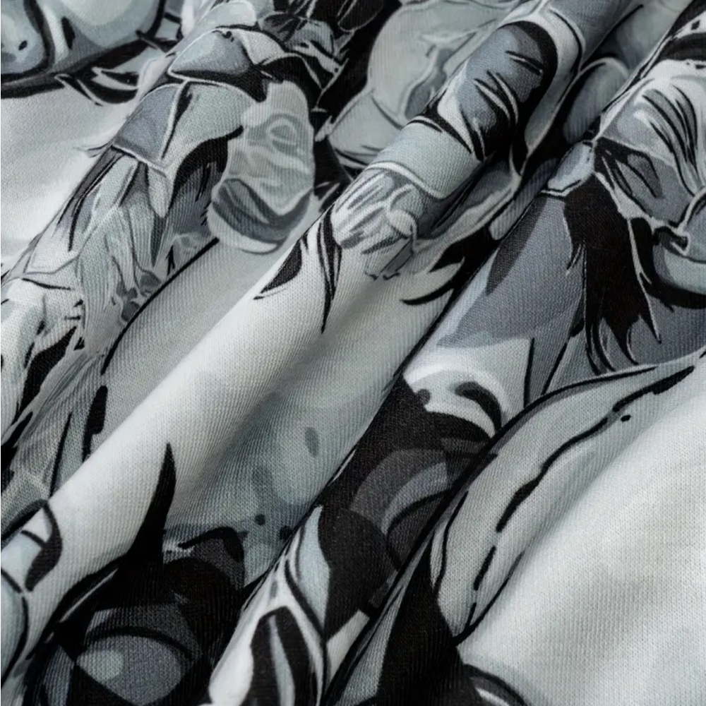 Women's Graphic Skull Print Jacket Grey - Picture 6 of 10